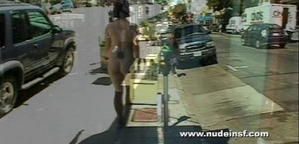  Nude in San Francisco  Alice walks down crowded Haight Street until . . . Cops!